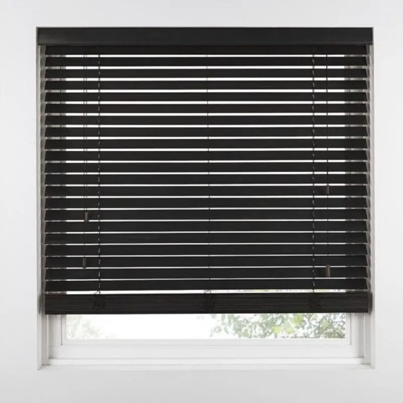 External venetian blinds with adjustable aluminium slats shading a modern home facade